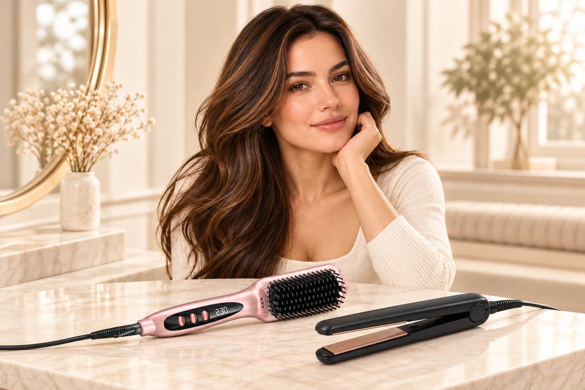 Straightening Brush vs. Flat Iron: Which Is Better for Your Hair?