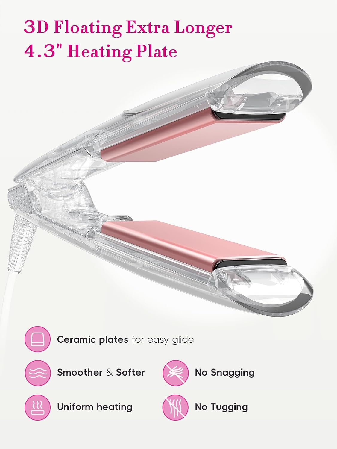 LANDOT Professional 2-in-1 Hair Straightener & Curler | Flat Iron