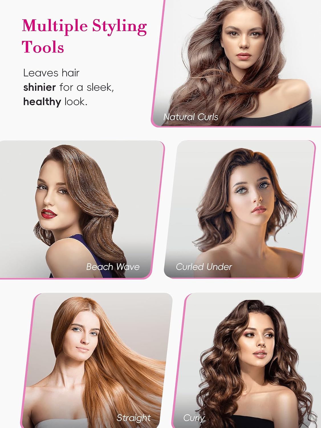 LANDOT Professional 2-in-1 Hair Straightener & Curler | Flat Iron